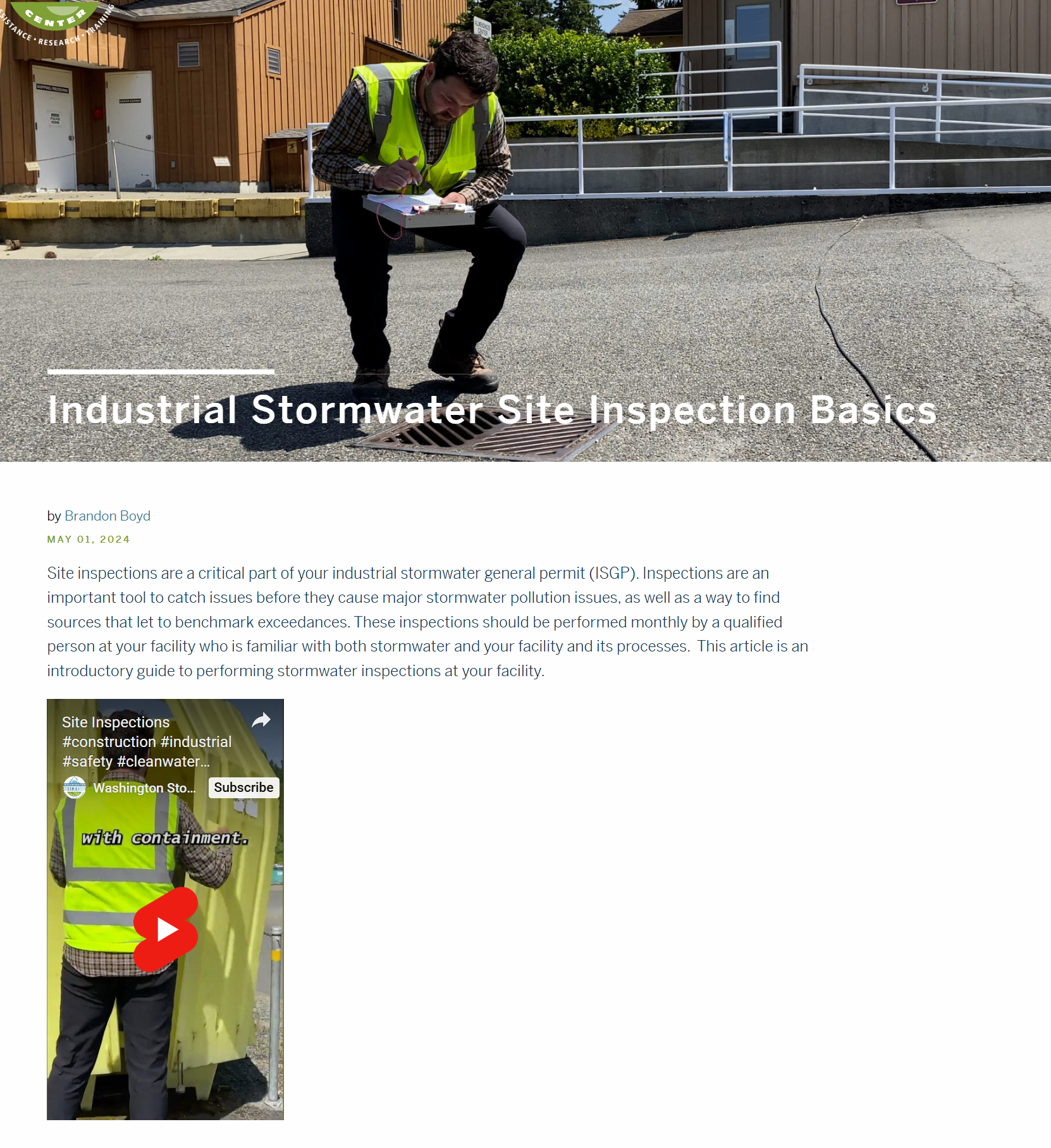 Industrial Site Inspection Basics